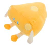 Homoyoyo Almohada Forma de Queso para Sofá, Cojín de Peluche Decorativo Suave y Acogedor, Juguete Adorable para Niños, Tamaño 20x10x20 Cm, Adecuado para Siesta del Hogar