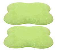 Homoyoyo Almohadilla Antideslizante para Rodillas y Codos de Yoga, Cojín Tpe de Alta Rebote, Tamaño Pequeño y Ligero, 2 Piezas Verdes para Fitness y Ejercicio en Suelo Gym