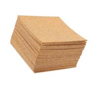 Homoyoyo Almohadillas de Corcho Adhesivas Cuadradas 40 Unidades 100X100X2 MM Base Antideslizante para Muebles y Manualidades Tapetes Térmicos Reutilizables para Bricolaje