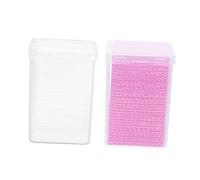 Homoyoyo Almohadillas de Limpieza para Pegamento de Pestañas 200 Unidades Tamaño Mediano Toallitas Removedoras para Salón Mujeres y Niñas Uso Profesional Portátil Rosa y Transparente Doble