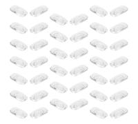 Homoyoyo Almohadillas Nasales para Gafas 20 Pares de Silicona Transparente Cuadradas Encaje a Presión Antideslizantes para Reemplazo Puente Nasal Uso Diario Oficina y Exterior
