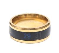 Homoyoyo Anillo Con Sensor De Temperatura Anillo De Oro Rosa Anillo Antiestrés Anillo Redondo Para Dedo Anillo De Decoloración Por Calor Anillo De Joyería Anillo De Acero Inoxidable