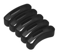 Homoyoyo Anillo de Hebilla Anillo de Hebilla Anticaída Sujeción de Bucle Compatible con Modelo Core Goma Negra 5 Piezas Accesorio de Correa Deportiva para Reloj Inteligente