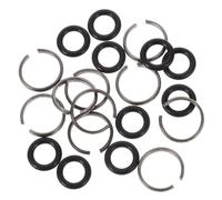 Homoyoyo Anillo de Retención y Junta Tórica para Llave de Impacto Eléctrico, Kit de 24 Piezas con Anillos Amortiguadores de Golpes y Clips de Seguridad, Accesorios para Color Aleatorio
