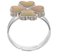 Homoyoyo anillo termocrómico pequeños anillos guijarro retro Rosario Piscina Luz de noche círculo cromático anillos decorativos Anillo de moda anillos de humor para niña Aleación de zinc