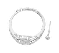 Homoyoyo Anillos Ajustables de Plata con Base Plana para Montaje de Joyas Hallazgos para Joyería Hecha Mano y Proyectos DIY Resistencia al Deslustre y Diseño Personalizable