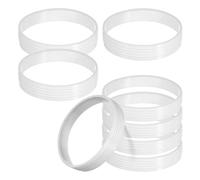 Homoyoyo Anillos de Copa para Hoyo de Golf Blancos de 8 Piezas, Herramienta de Práctica de Putting de PP Resistente para Mantenimiento Diario y Entrenamiento en Campo