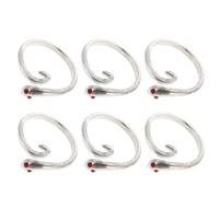 Homoyoyo Anillos de Tejer en Aleación Forma de Serpiente Plateada, Prácticos para Proteger Dedos y Evitar Ampollas en Labores de Crochet y Tejido