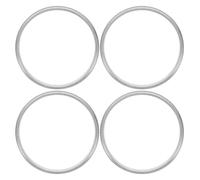 Homoyoyo Anillos Selladores Metálicos de Aluminio 90 MM para Máquina Selladora de Vasos Adaptador de Borde Alto para Vasos de Papel y Plástico 4 Piezas para Sellado en Tiendas de Té