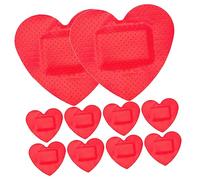 Homoyoyo Apósitos Adhesivos Forma De Corazón 10 Unidades Vendajes Transpirables Para Heridas Parche Hemostático Portátil Cuidado De Heridas Uso Para Todas Las Edades