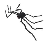 Homoyoyo Araña de Peluche Falsa Negra de Halloween, Juguete de Broma Grande y Ligera para Decoración Interior y Exterior, Suministros para Fiestas Espeluznantes de Halloween