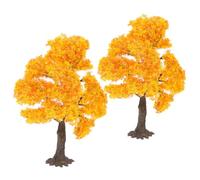 Homoyoyo Árbol de Arce Artificial para Micropaisaje 12 CM Miniatura de 2 Piezas en PVC y Alambre para Dioramas Jardín de Hadas y Maquetas Ferroviarias Decoración Otoñal Realista