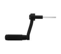 Homoyoyo Asa Ajustable para Mesa de Estudio Negra Manivela Plegable de 6 Mm, Mango Ergonómico de Plástico y Hierro para Escritorio Infantil Regulable en Altura, Adecuado para Aprendizaje