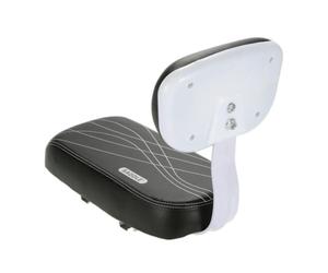 Homoyoyo Asiento Trasero de Bicicleta Cojín Suave y Cómodo Respaldo, Asiento Trasero de Bicicleta de Cuero Negro para Llevar Otro Pasajero para Mountain Bikes y Road Bikes