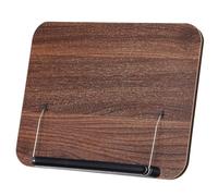 Homoyoyo Atril de Lectura Ajustable de Madera Nogal 13 Niveles, Soporte Versátil para Libros y Libros de Cocina, Adecuado para Oficina y Cama