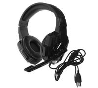 Homoyoyo Auriculares y Luces Extensibles con Micrófono I3000 para Juegos | Diseño Luminoso y Estilo Cool, Plástico Negro, Almohadillas Over-ear, Uso Gaming en Computadora