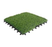 Homoyoyo Baldosas de Césped Artificial 30X30 CM Césped Sintético Resistente para Jardín y Terraza Piso Decorativo de Fácil Montaje Duradero y Realista