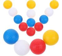 Homoyoyo Balones de Práctica de Golf Huecas sin Perforaciones, 16 Unidades Pequeñas y Portátiles de Plástico PP, Colores, Ideales para Entrenamiento y Ejercicios de Golf