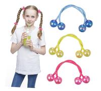 Homoyoyo Bandas Elásticas Cabello Acrílico 3 Pares Tamaño Medio Decoración De Cristal Mujeres Niñas Accesorios Cabello Uso Diario