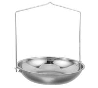 Homoyoyo Bandeja de Pesaje Colgante de Acero Inoxidable con Cadena Reforzada Accesorio para Báscula de Resorte Manual y Dial Plato de Báscula Industrial para Carga Pesada y Pesaje