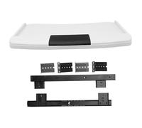 Homoyoyo Bandeja Deslizable para Teclado bajo Mesa Soporte Ergonómico de Abs y Acero Inoxidable Cajón Extraíble Fácil de Instalar para Oficina y Escritorio Organizado