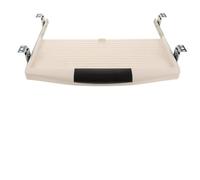 Homoyoyo Bandeja Deslizable para Teclado Soporte Metálico y Cajón Extraíble de ABS en Gris para Escritorio de Oficina y Ordenador