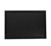 Homoyoyo Bandeja Rectangular de Madera Negra 35X24 CM para Té y Aperitivos Plato Rústico para Servir Quesos y Frutas en Hotel Cafetería y Restaurante