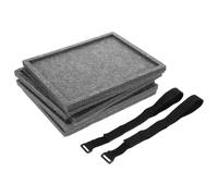 Homoyoyo Bandejas Clasificadoras de Piezas de Rompecabezas Apilables de Fieltro, Organizador Portátil para 1000 Piezas, 6 Unidades, Accesorio para Almacenamiento y Orden en Juegos y