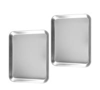 Homoyoyo Bandejas de Acero Inoxidable Resistentes al Desgaste para Instrumentos Médicos 2 Piezas Seguras para Uso en Instalaciones Médicas