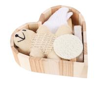 Homoyoyo Baño Caja Práctica y Estilizada Kit para Exfoliación y Limpieza Facial Incluye Cepillo y Esponja para Uso Interior Suaviza Piel y