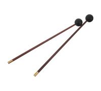 Homoyoyo Baquetas para Percusión de Madera y Goma Mango Ergonómico Antideslizante para Creación Musical E Improvisación, Pack de 2 Piezas Color Café