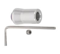 Homoyoyo Base de Amatista de 12mm para Pies de Diapasón, Accesorio Curativo para Meditación con Aleación de Aluminio, Mejora Frecuencia Estable en Sesiones de Spa y Meditación