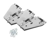 Homoyoyo Bisagra para Mesa Abatible Grande con Resorte Bisagra Tipo Ala de Acero Niquelado Herraje para Escritorio Plegable y Muebles Juego 2 Piezas con Tornillos Adecuado para Cocinas