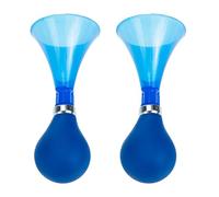 Homoyoyo Bocina de Aire para Bicicleta Infantil 2 Piezas Color Azul, Timbre para Scooter y Bicicleta, Accesorio Ligero y Fácil de Instalar para Ciclismo Recreativo al Aire Libre