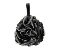 Homoyoyo Bola De Baño Negra Grande De Red Malla, Bola De Ducha Exfoliante Suave Para Uso Corporal, Accesorio De Baño Para Limpieza Diaria Cuerda Colgante