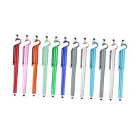 Homoyoyo Bolígrafos De Gel 12 Piezas Multiusos Soporte para Teléfono Móvil para Estudiantes y Oficina, Punta Negra 0.5 Mm, Pantalla Táctil, Cuerpo Abs y As Colores Aleatorios