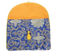 Homoyoyo Bolsa de Brocado para Libros de Música y Escrituras Budistas Tamaño 17X13 CM Color Azul Real Organizador Multifunción para Almacenamiento y Transporte Adecuado para Uso Zen y
