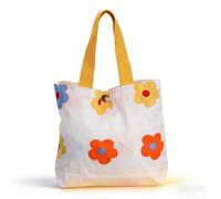Homoyoyo Bolsa de Mano Pequeña de Algodón Diseño Floral Único, Cómoda Elaboración Detallada para Uso Diario y Escolar en Niñas