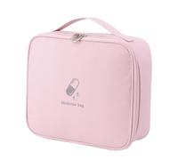 Homoyoyo Bolsa Médica de Emergencia Viaje Organizador Medicamentos Portabotellas Tela Oxford Cierre Cremallera para Exteriores Camping Oficina Uso Portátil