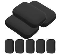 Homoyoyo Bolsa Organizadora Electrónica Grande Negra para Viaje, Estuche Doble Capa para Cables y Auriculares, Set de 8 Piezas, Organizador de Accesorios Digitales y Dispositivos