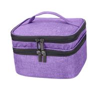 Homoyoyo Bolsa para Guardar Esmaltes De Uñas De Oxford Organizador Pintauñas De Doble Compartimentos Estuche Esmalte De Uñas Portátil para Viajes