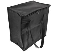 Homoyoyo Bolsa Térmica Vertical Grande de Tela No Tejida Aislamiento de Aluminio, Conservación de Calor, Portátil para Compras y Picnic, Bolsa de Comida Aislada Bolsillo Frontal