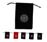 Homoyoyo Bolsas Cordón de Tarot Bolsa Pequeña de Tela Adivinación Diseño Portátil para Amantes del Tarot