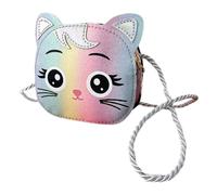 Homoyoyo Bolso Bandolera de Gato para Niñas Monedero Infantil de PU y Tela Diseño Adorable Bolsa de Hombro Mini para Viaje de Cumpleaños Accesorio