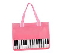Homoyoyo Bolso De Llave De Piano Carpeta De Música Bolsa Porta Partituras Bolso De Almacenamiento De Instrumentos Titular De La Página De Música Bolsa De Almacenamiento Rosa Tela De Nailon