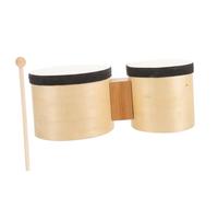 Homoyoyo Bongós de Madera para Adultos y Niños, Set de Percusión de 4 y 5 Pulgadas, Instrumento Musical para Educación Temprana y Clases de Baile, Batería para Principiantes, Uso