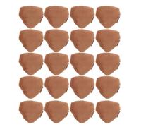 Homoyoyo Borla Triangular para Polvos Faciales Mini 20 Unidades Esponja de Terciopelo Cristalino Marrón Doble Cinta Aplicador para Polvos Sueltos y Fijadores Herramienta Portátil para