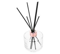 Homoyoyo Botella de Almacenamiento de Aceites Esenciales con Tapa Dorada y Varillas Negras Frasco de Perfume para Aromaterapia y Decoración de Salón Vidrio Duradero para Casa y Coche