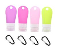 Homoyoyo Botella De Silicona De Botella Rellenable De Viaje Dispensador De Líquidos Contenedores Gancho Para Líquidos Multifuncional