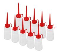 Homoyoyo Botella Dispensadora de Aceite para Máquina de Coser 150 Ml Plástico Resistente al Impacto Boquilla Roja Puntiaguda 10 Unidades para Mantenimiento y Costura Reutilizable